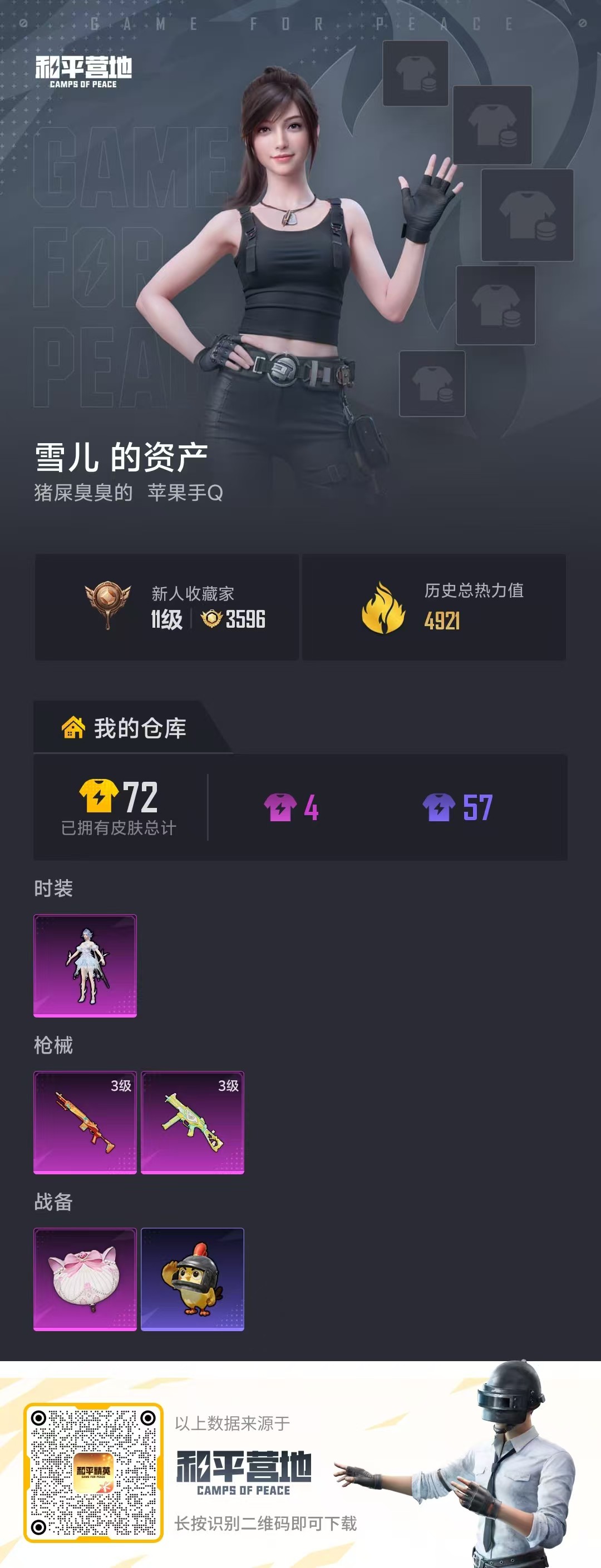 HPCMW4105432和平精英账号详情图2