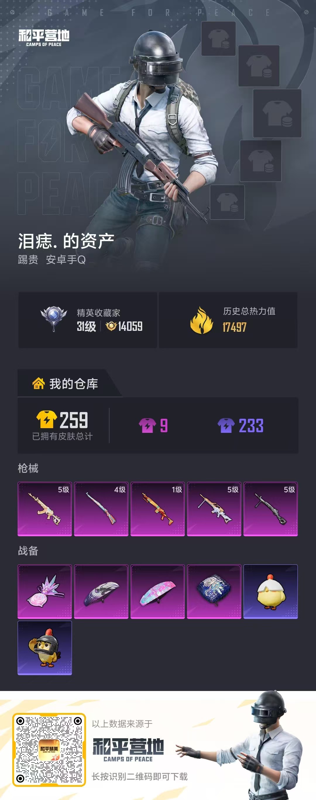 HPSJ4105426和平精英账号详情图2