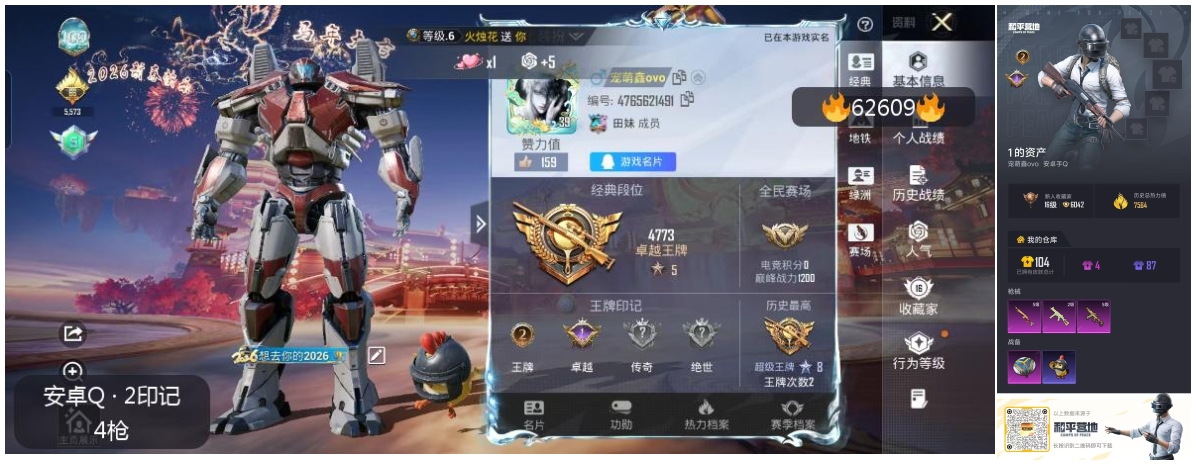 HPCMW4105425和平精英账号详情图4 HPCMW4105425和平精英账号详情图4