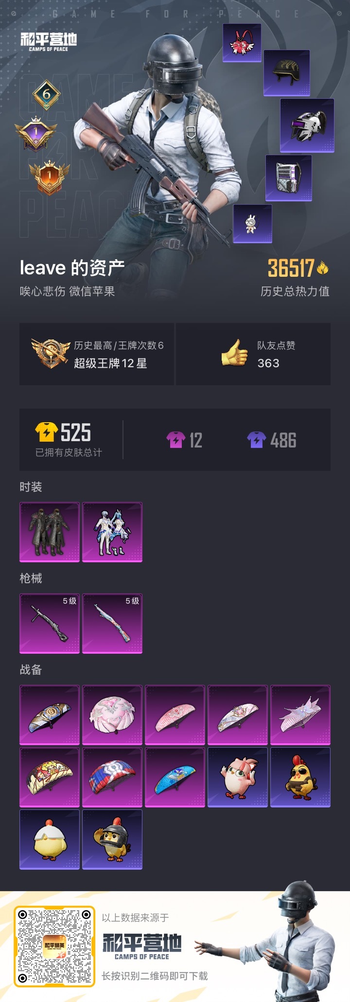 HPSJ459726和平精英账号详情图5