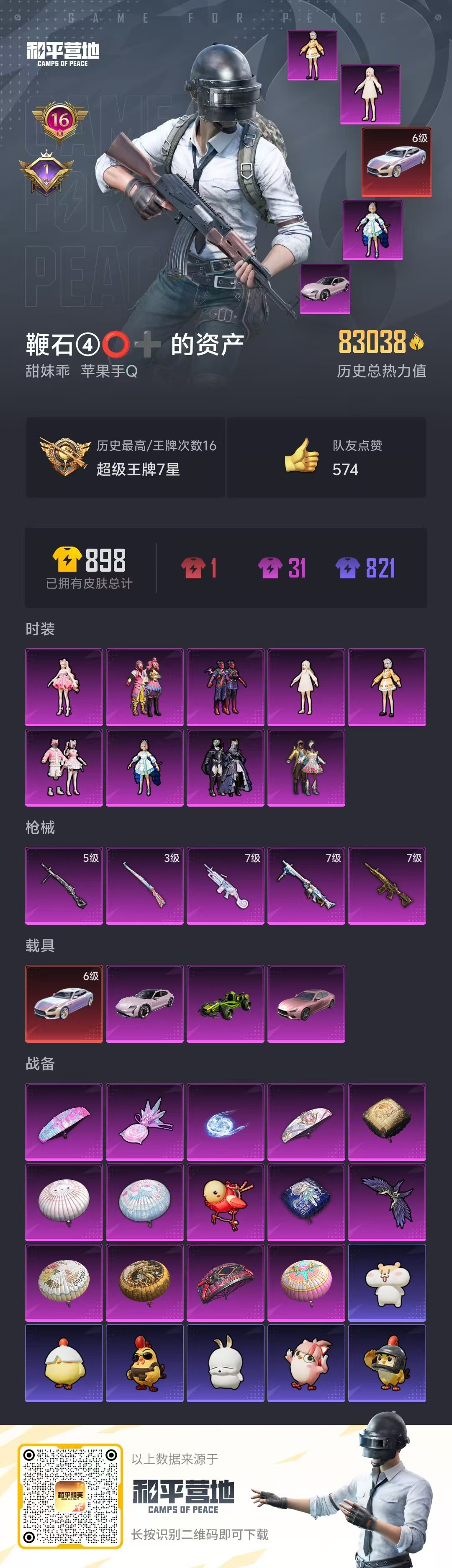 HPCMW461095和平精英账号详情图3