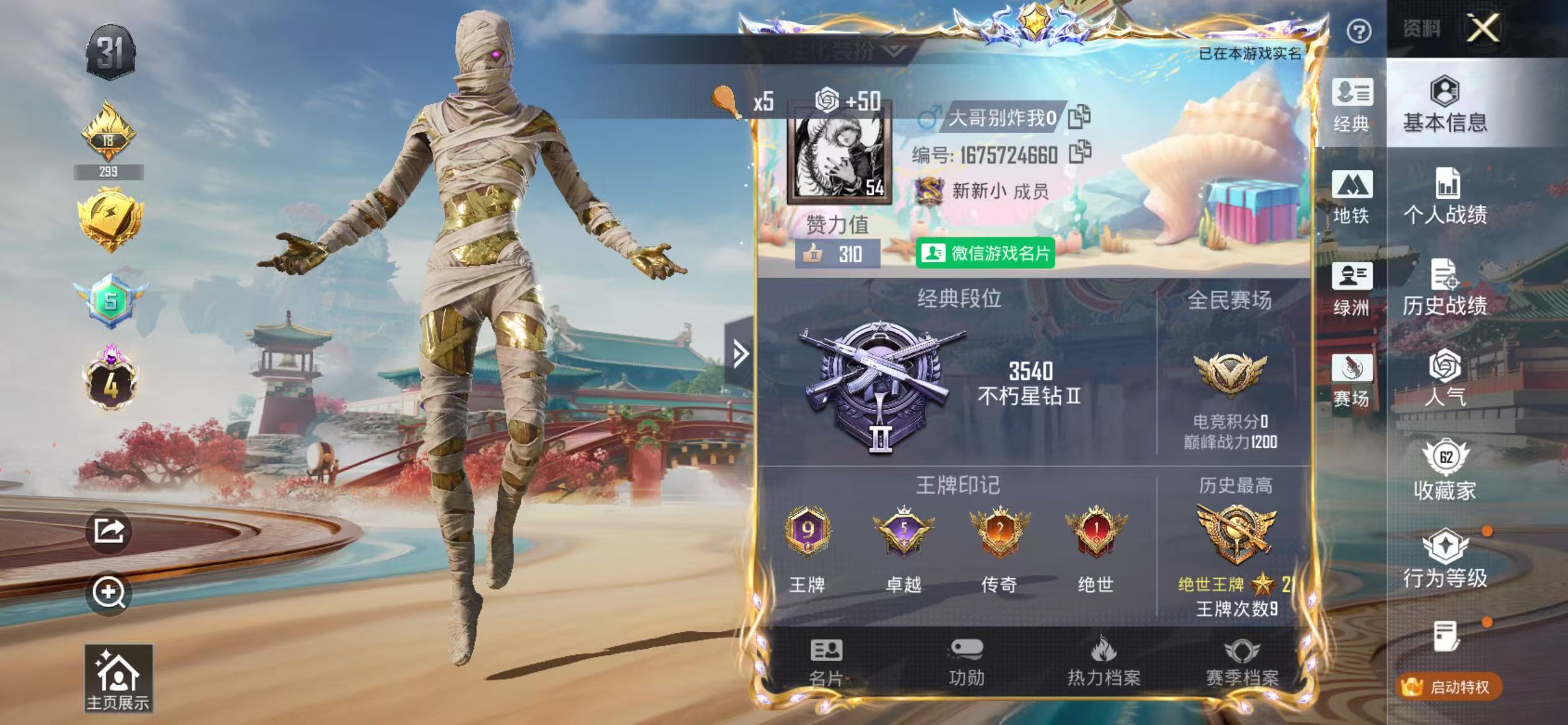 HPSJ459649和平精英账号详情图4