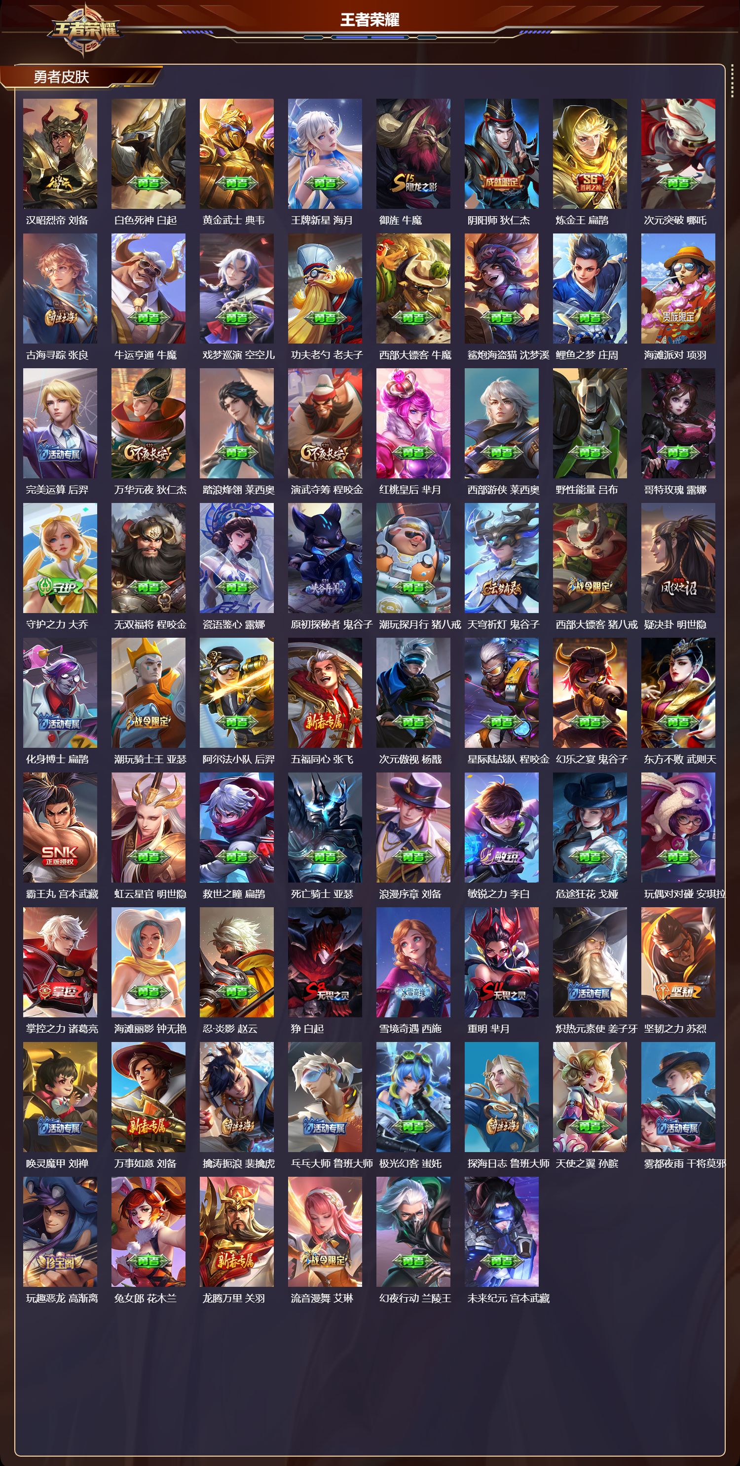 WZQM4115453王者荣耀账号详情图5