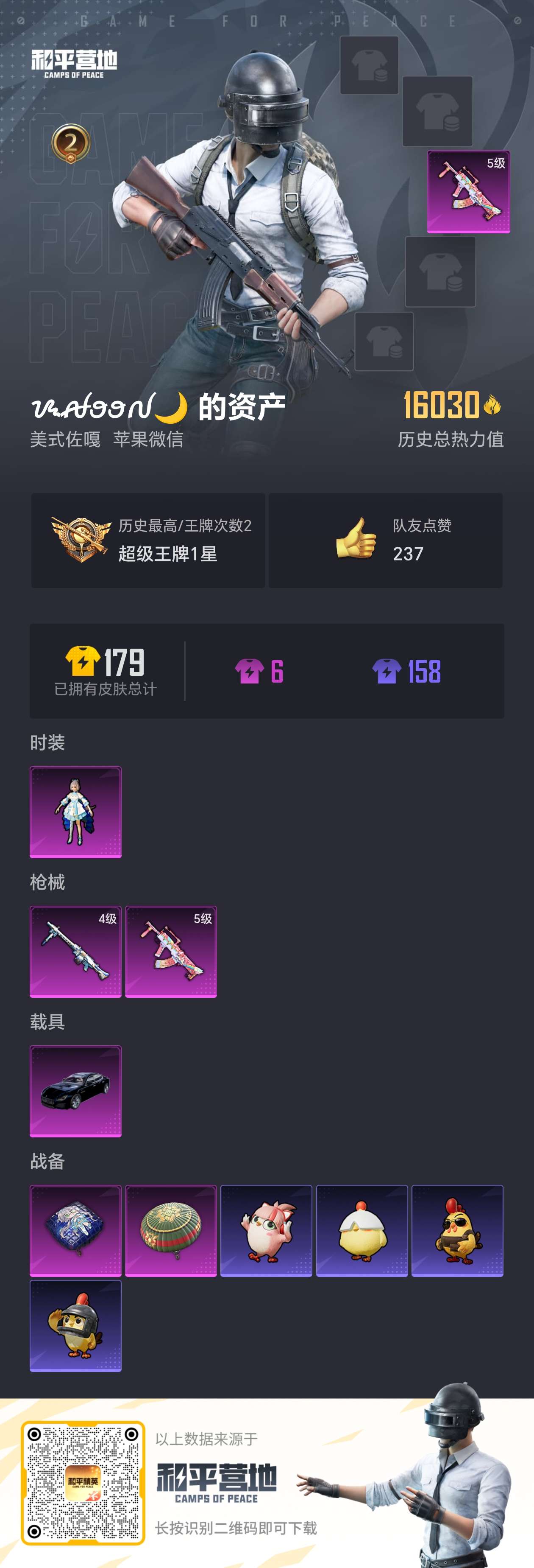 HPQM459516和平精英账号详情图2