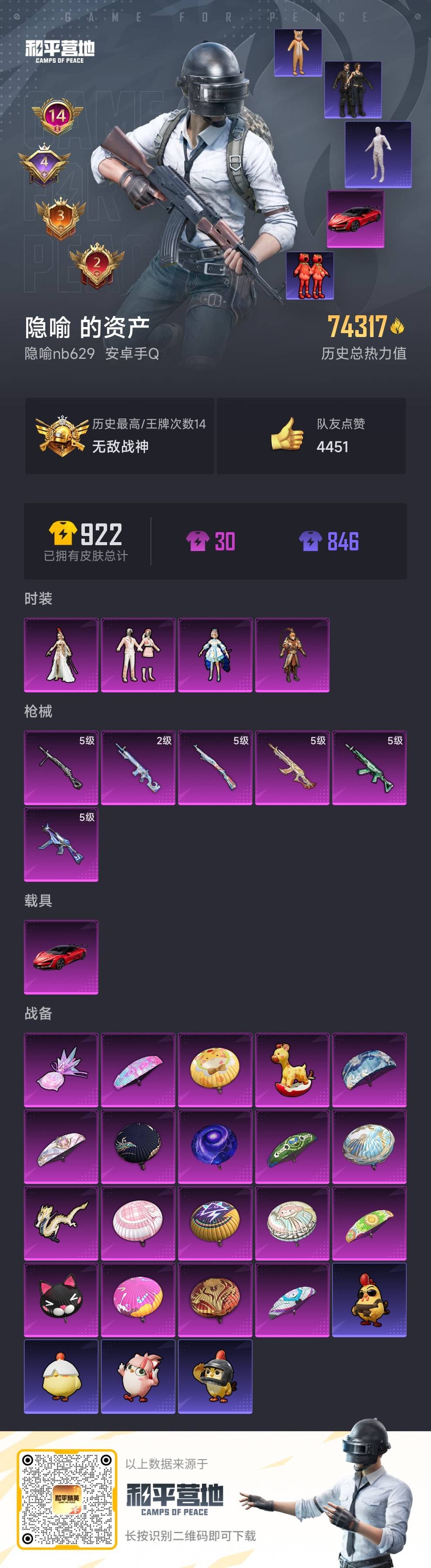 HPCMW460810和平精英账号详情图5