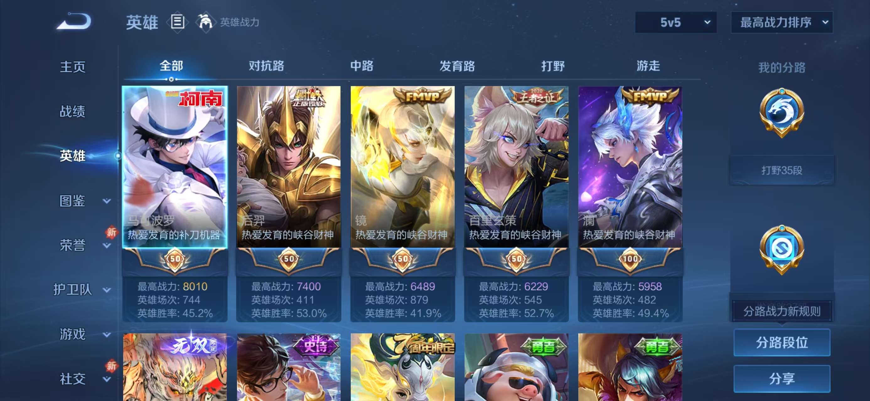 WZCMW4113808王者荣耀账号详情图4