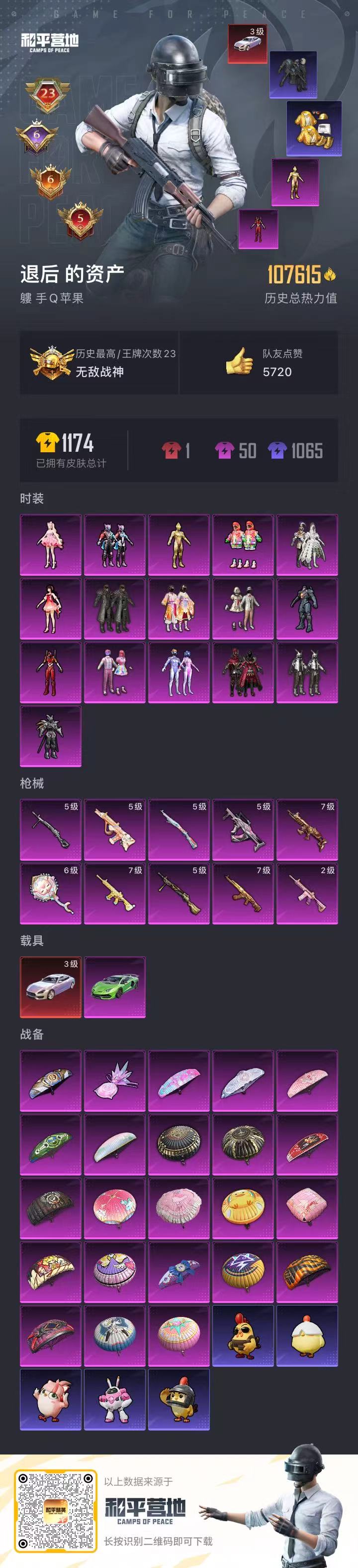 HPCMW3421831和平精英账号详情图3