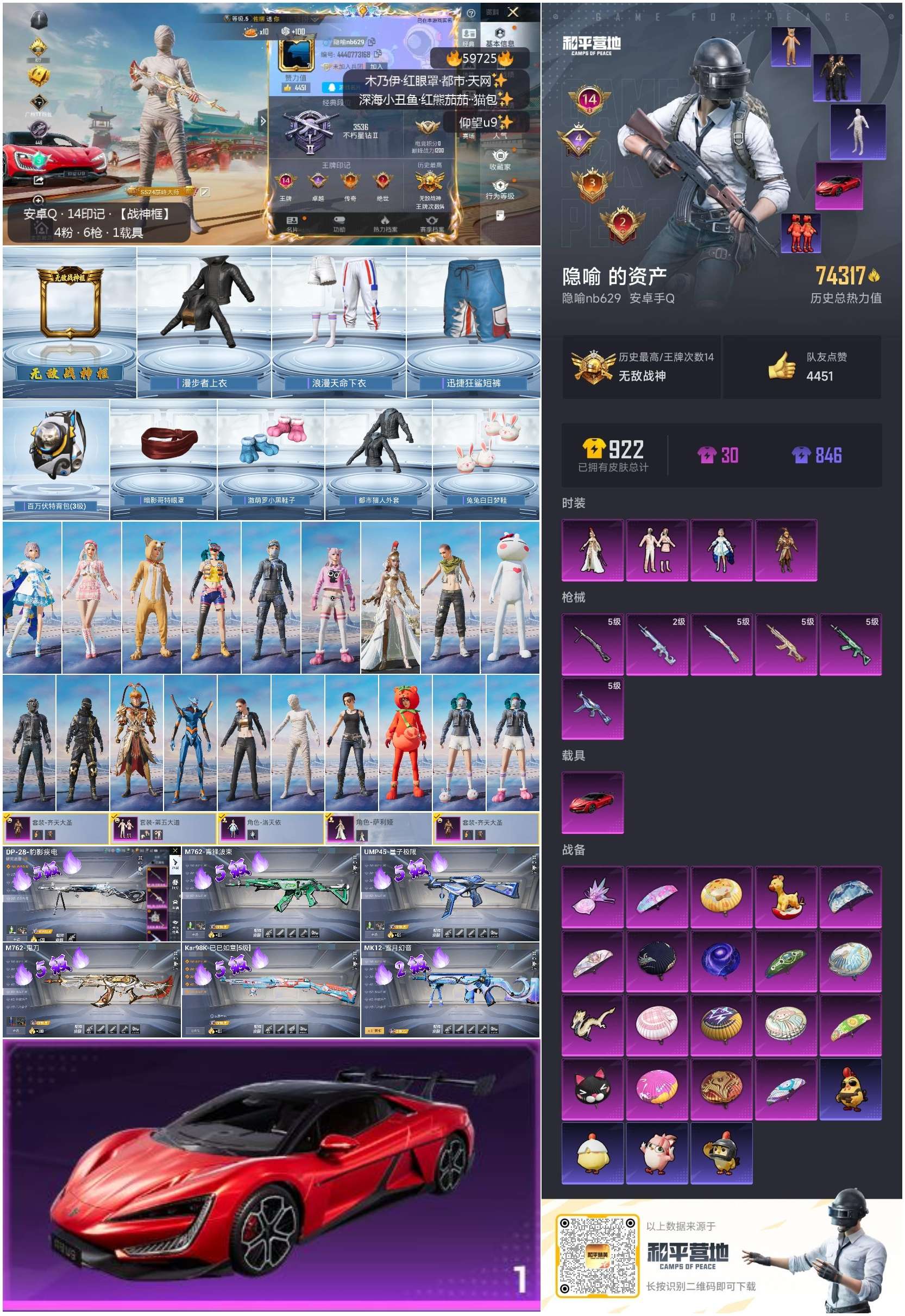 HPCMW460810和平精英账号详情图2