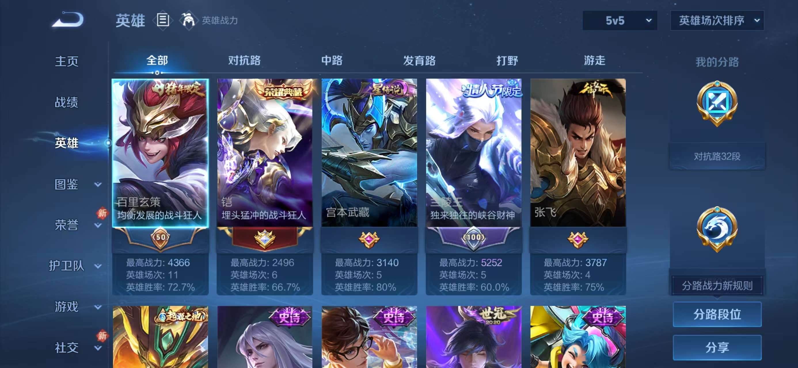 WZCMW4113733王者荣耀账号详情图4 WZCMW4113733王者荣耀账号详情图4