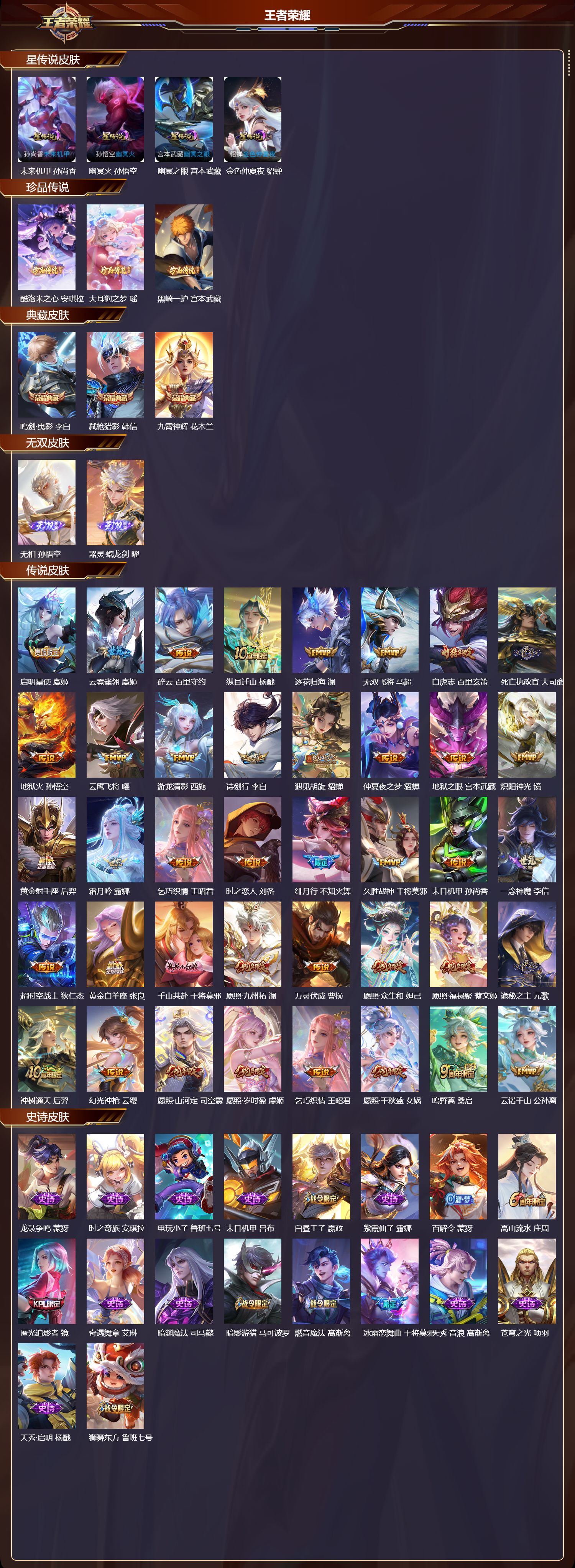 WZQM4115520王者荣耀账号详情图3