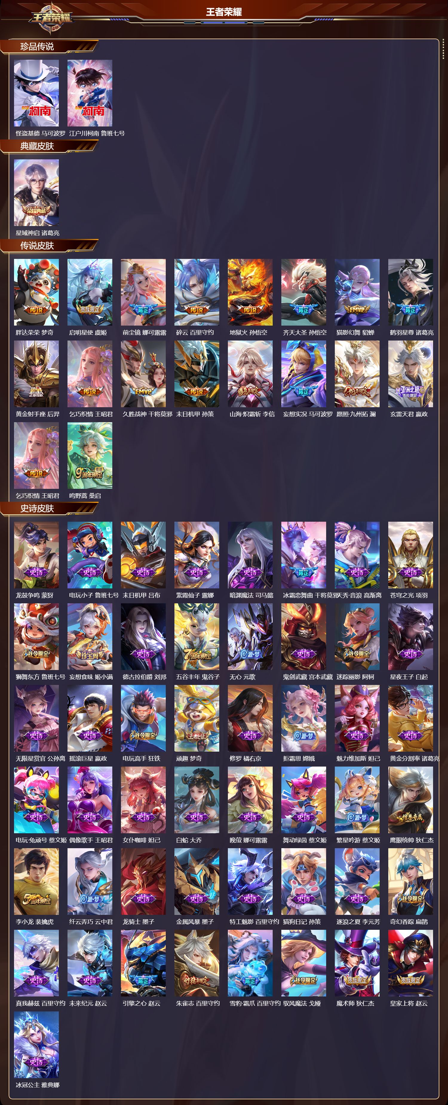 WZMK4151428王者荣耀账号详情图2