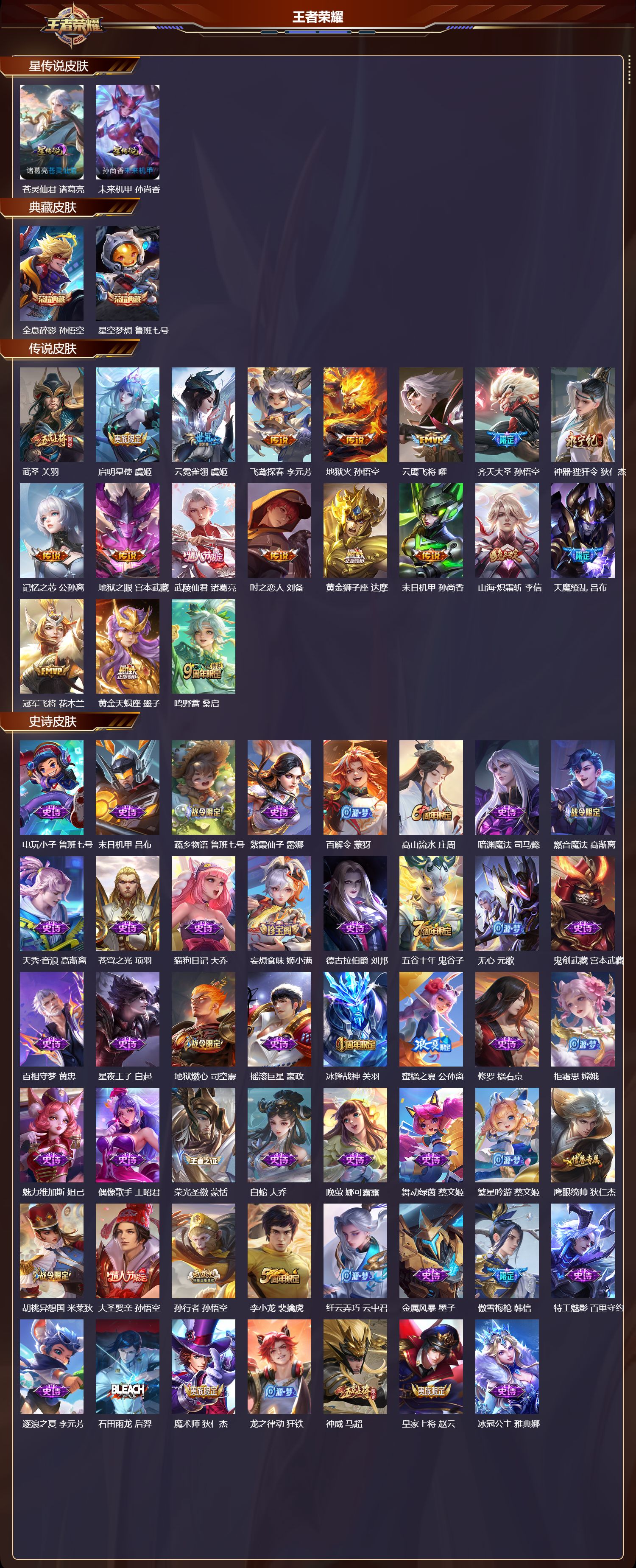 WZQM4115454王者荣耀账号详情图3