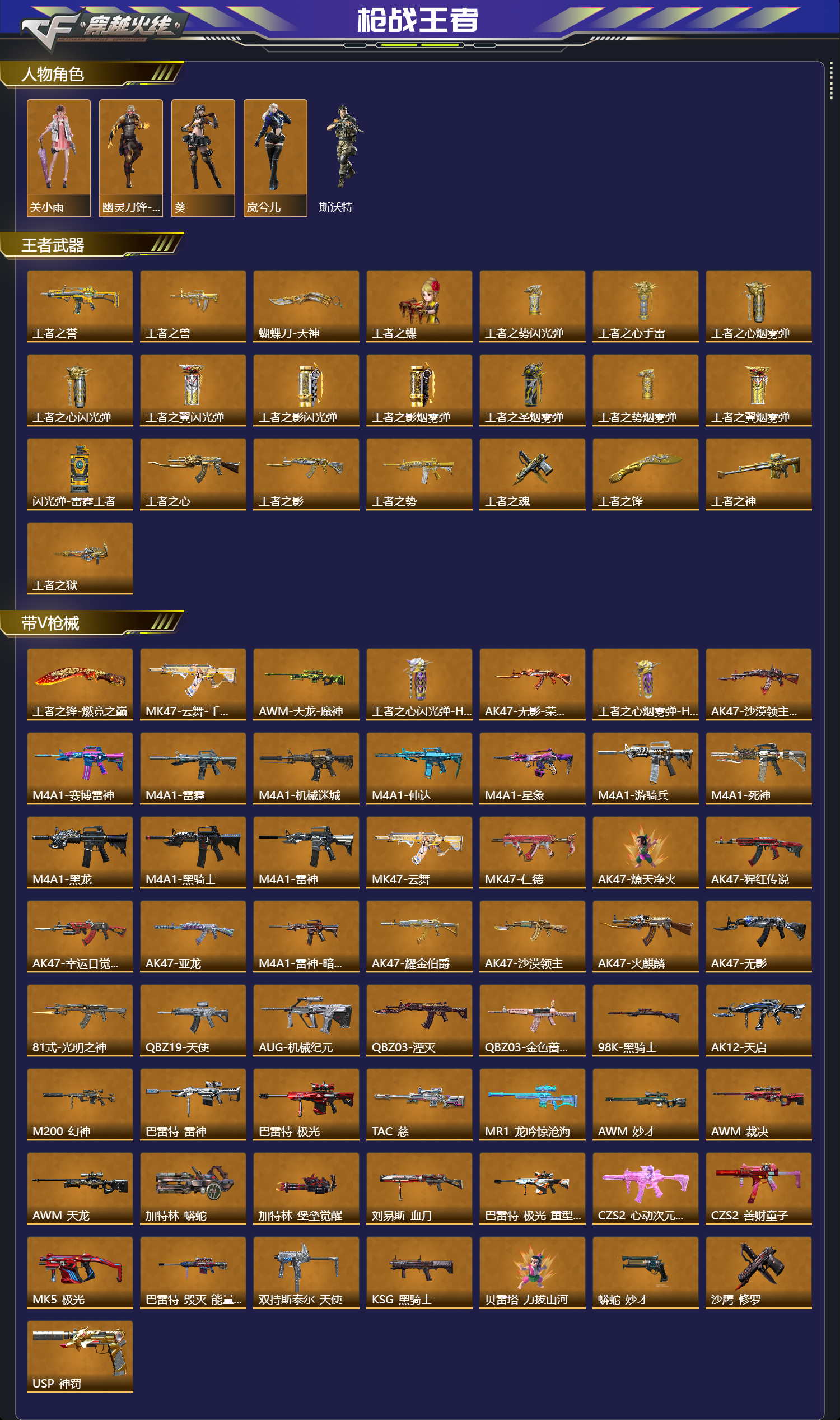 CFMFFWY48942枪战王者账号详情图2