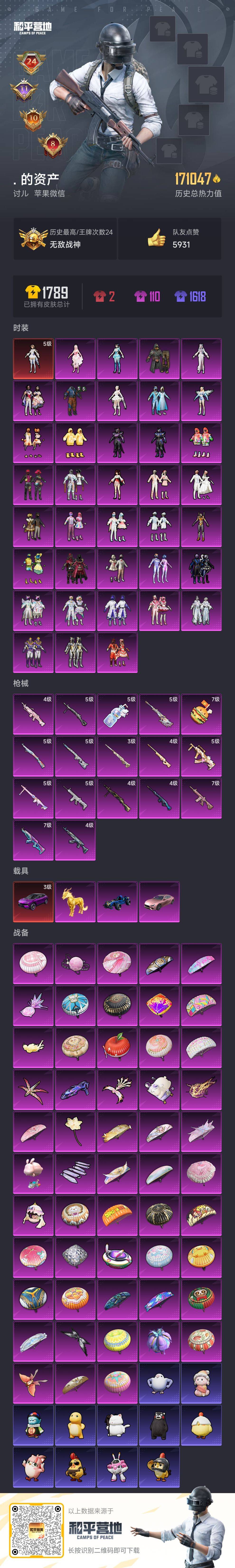 HPSJ459847和平精英账号详情图3