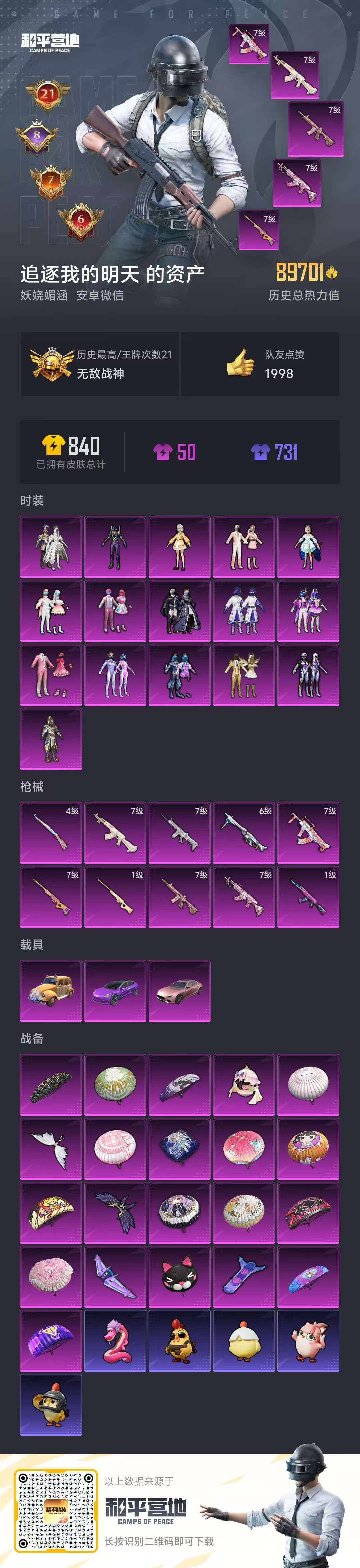 HPCMW460892和平精英账号详情图3