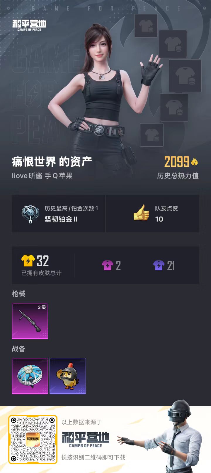 HPSJ460060和平精英账号详情图5