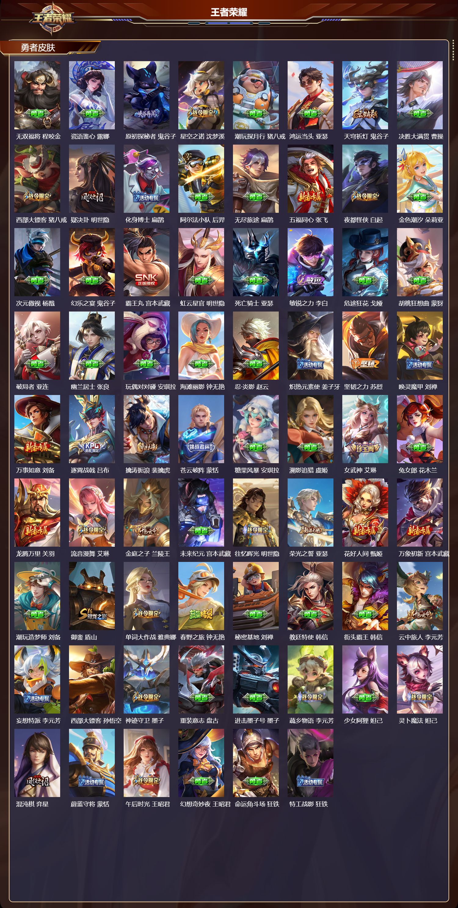 WZCMW4113716王者荣耀账号详情图8