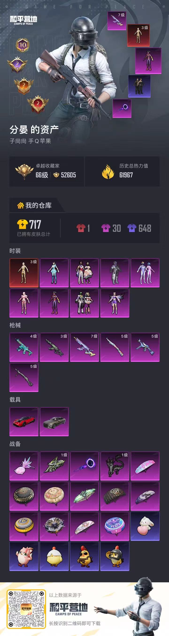 HPCMW3422394和平精英账号详情图3