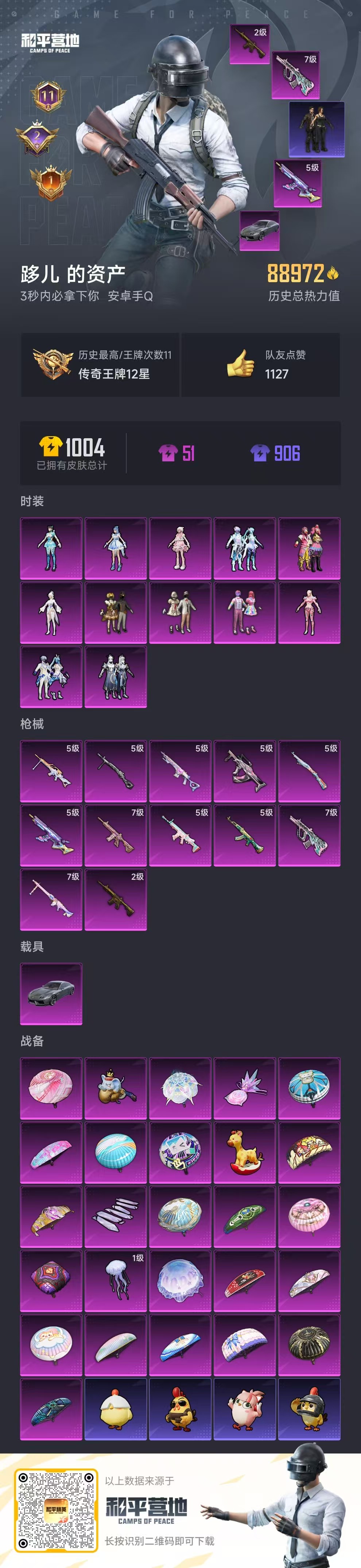 HPSJ461784和平精英账号详情图5