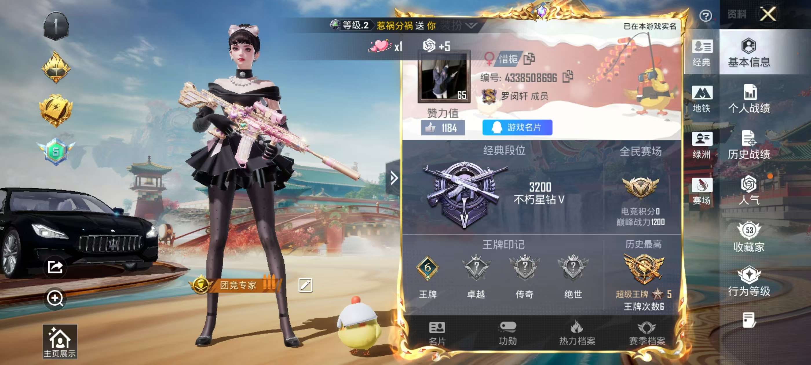 HPSJ462238和平精英账号详情图4