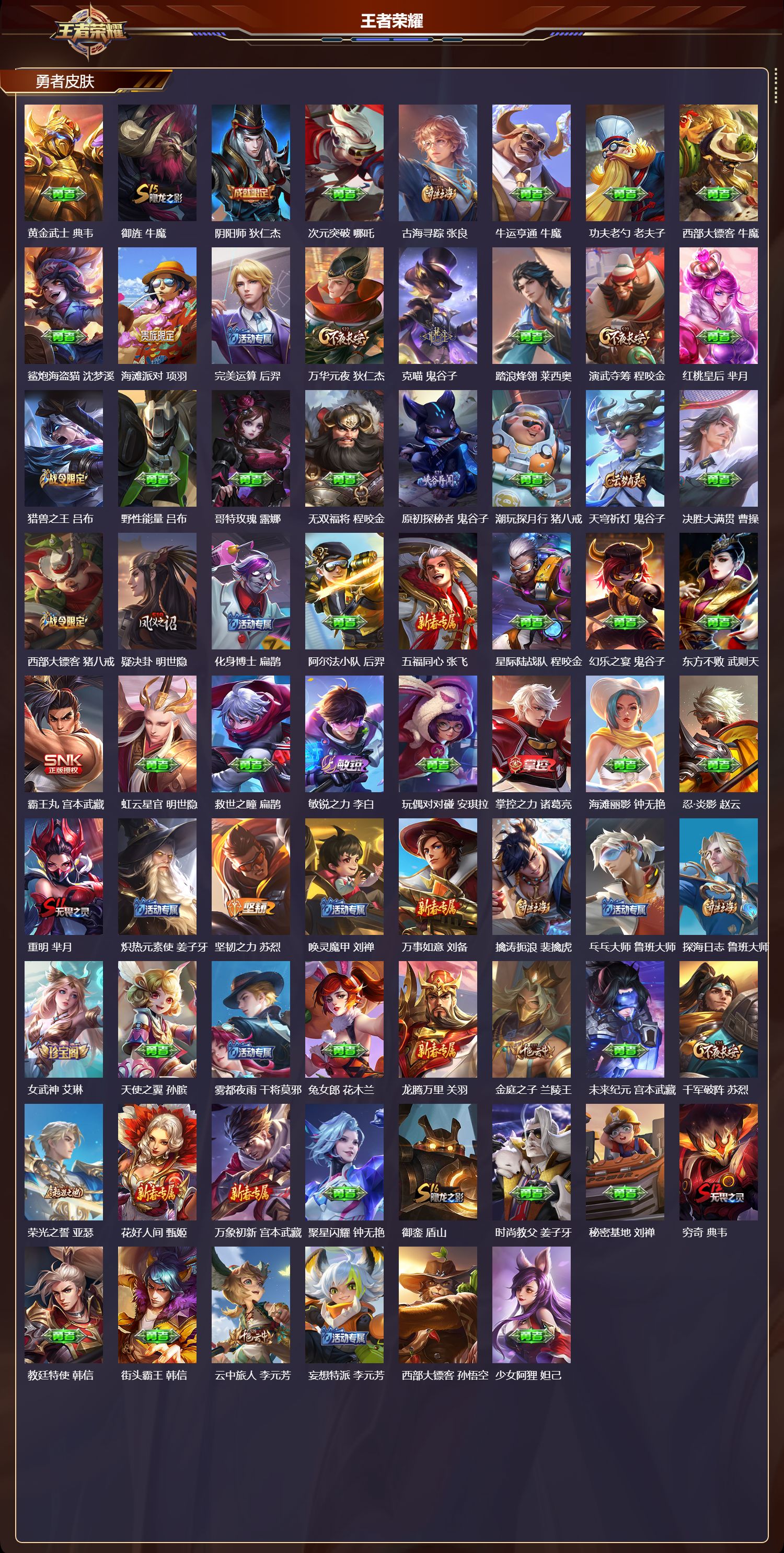 WZQM4158366王者荣耀账号详情图4