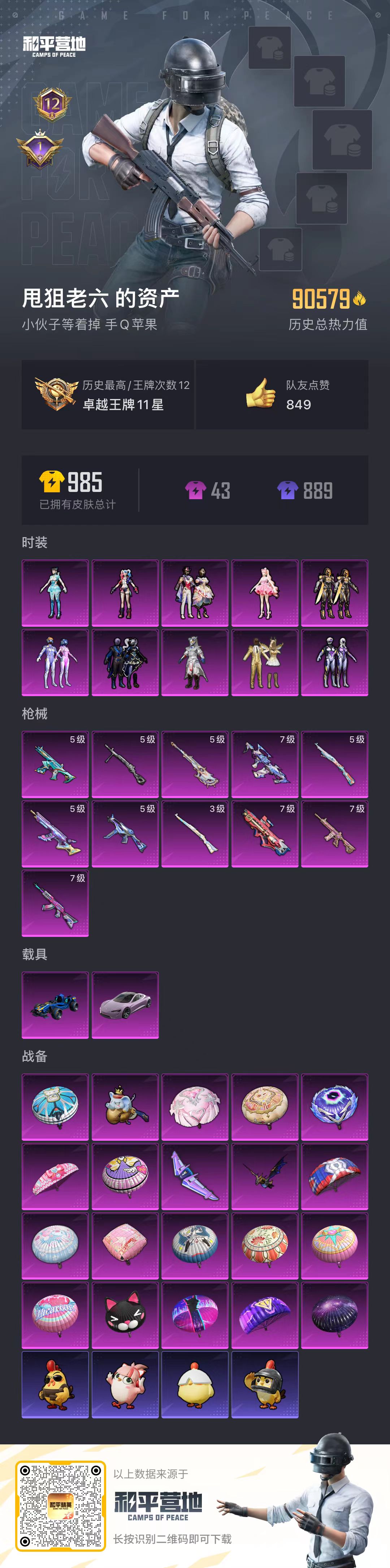 HPSJ462560和平精英账号详情图3