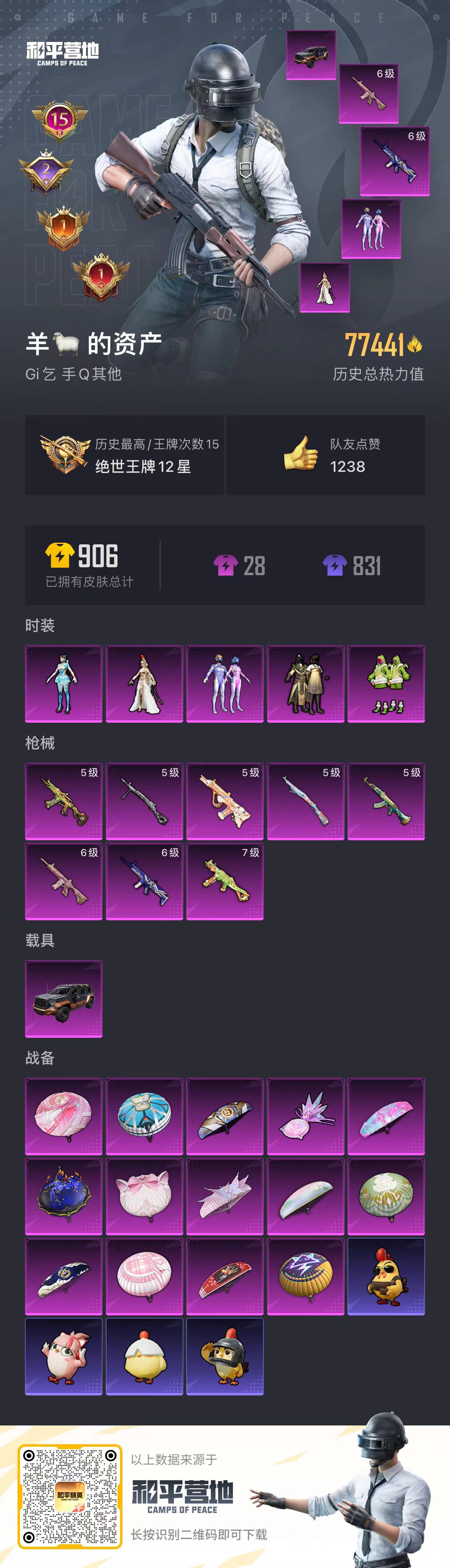 HPCMW464353和平精英账号详情图2