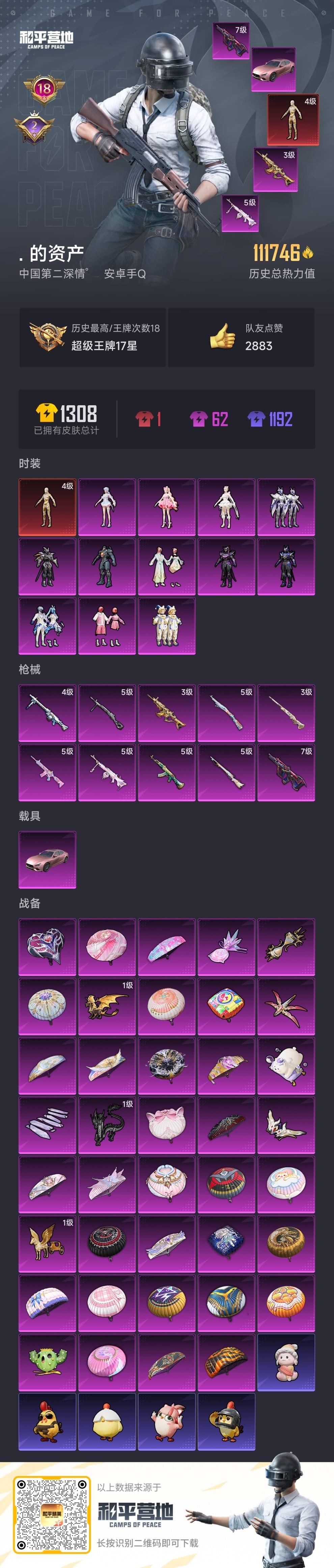 HPCMW464275和平精英账号详情图5