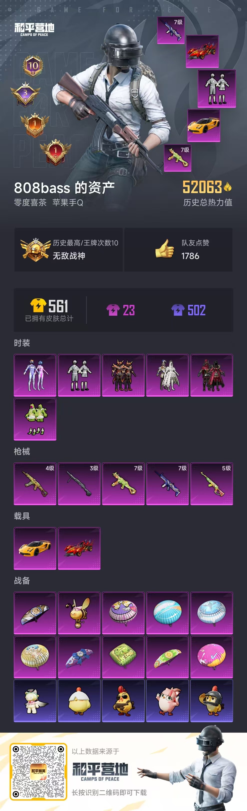 HPCMW464331和平精英账号详情图5