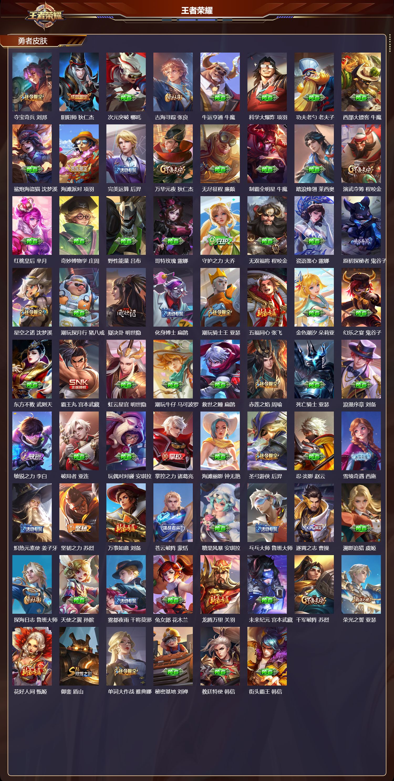 WZQM4119317王者荣耀账号详情图5