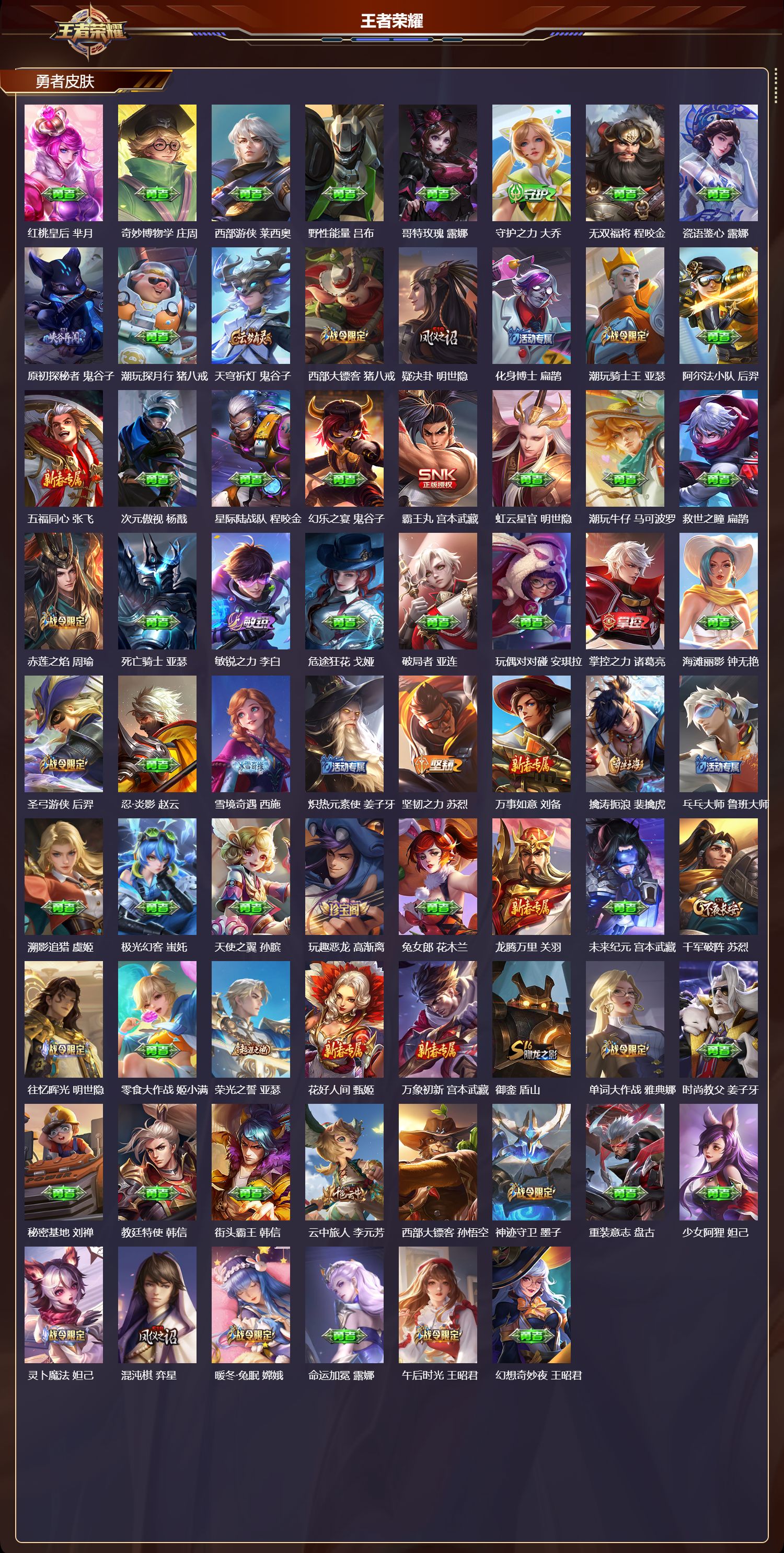 WZCMW4116735王者荣耀账号详情图9