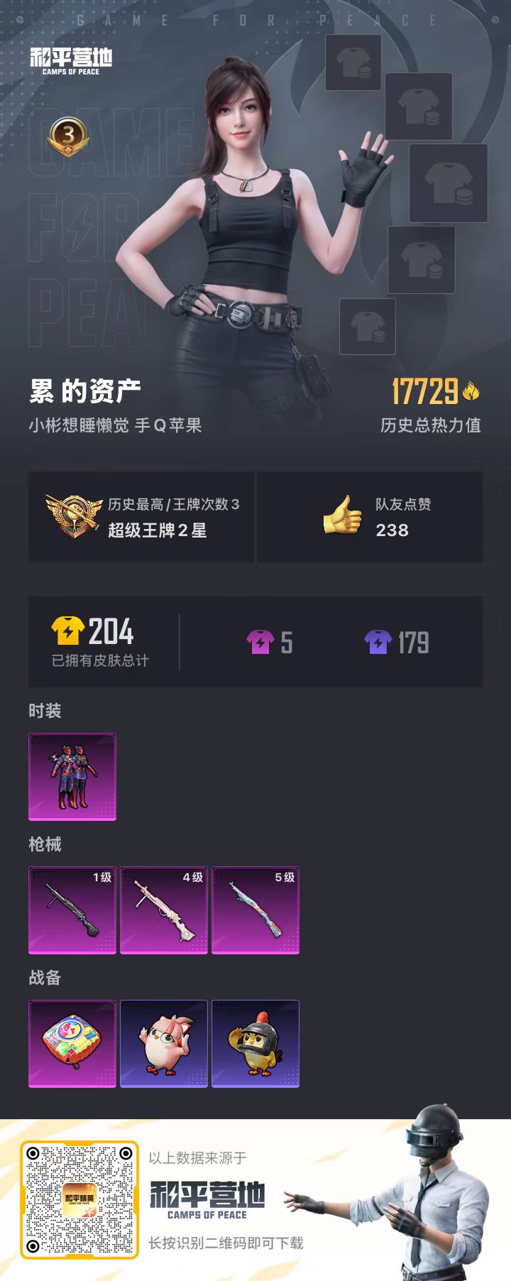 HPSJ462288和平精英账号详情图5