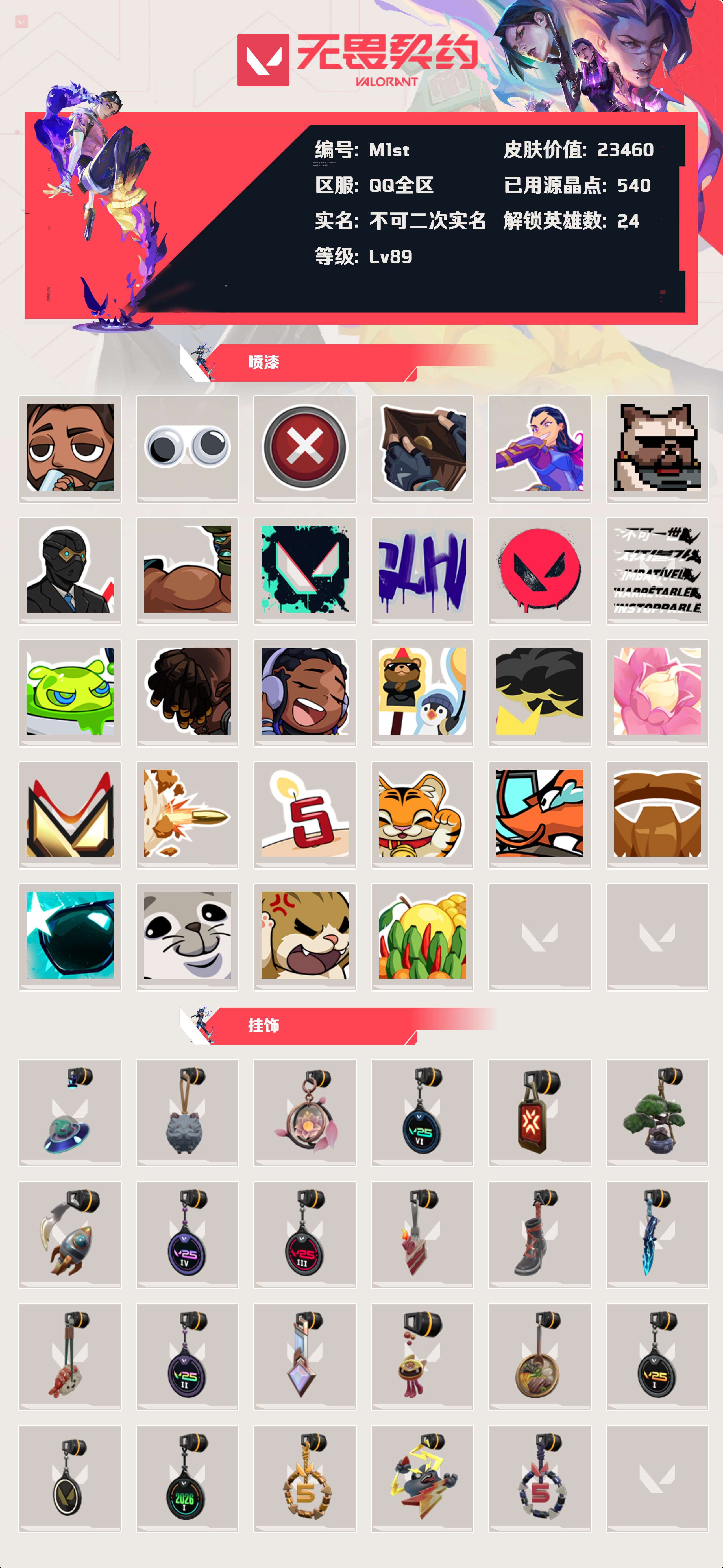 WWQLX424892无畏契约账号详情图3