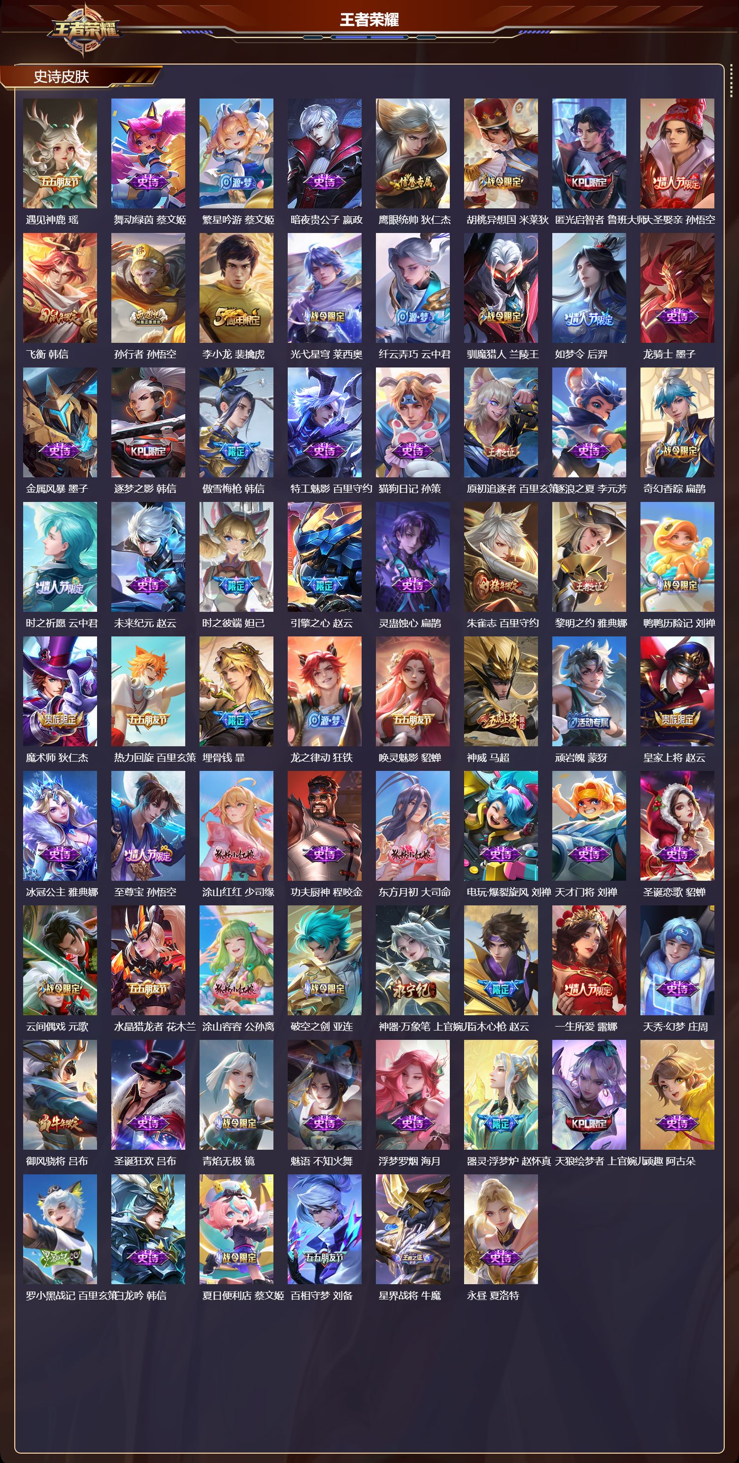 WZMK4151459王者荣耀账号详情图4