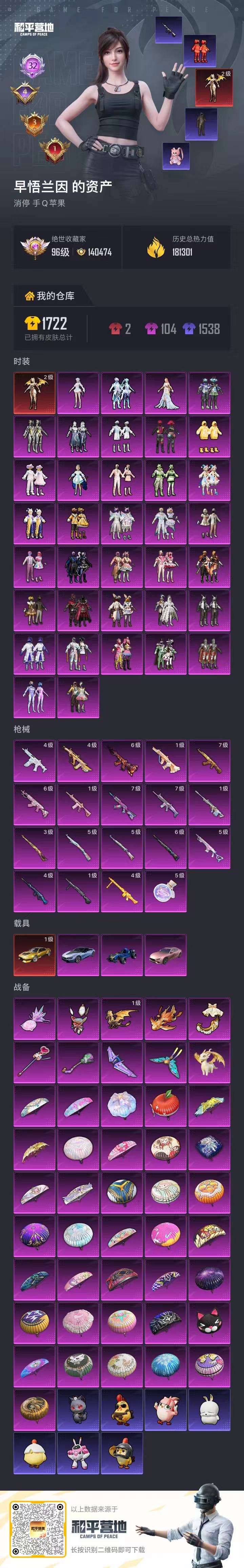 HPCMW3422093和平精英账号详情图3