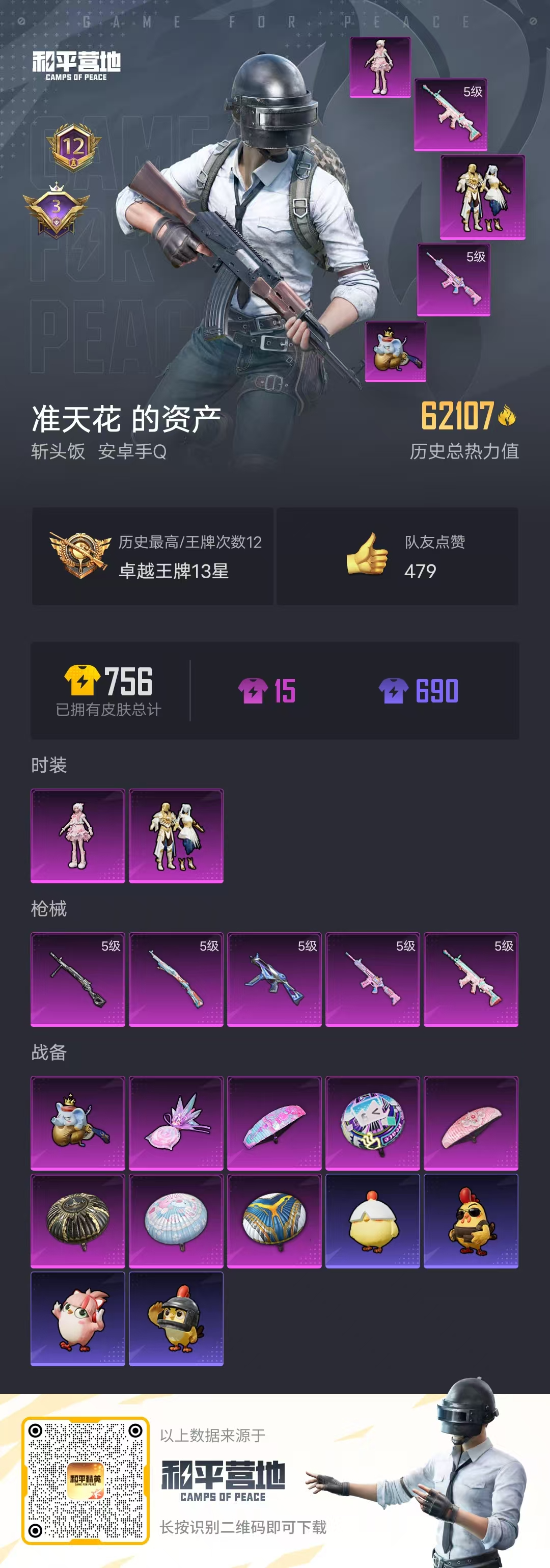 HPCMW464268和平精英账号详情图5