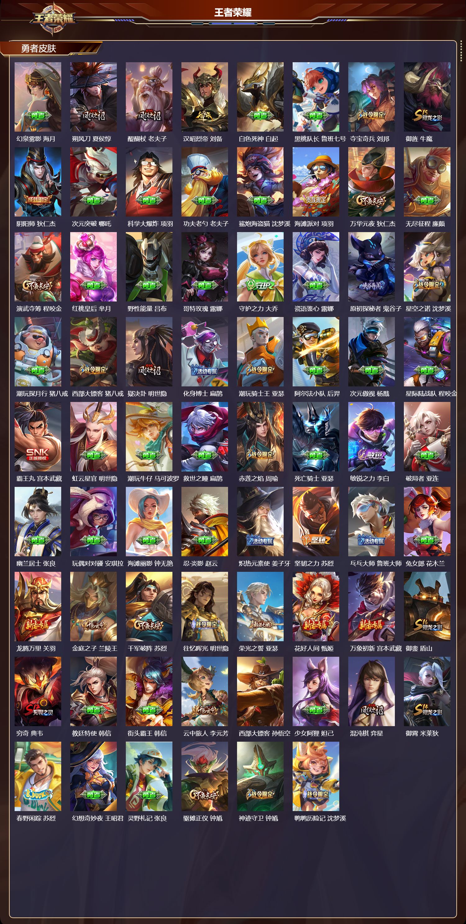 WZQM4119337王者荣耀账号详情图4