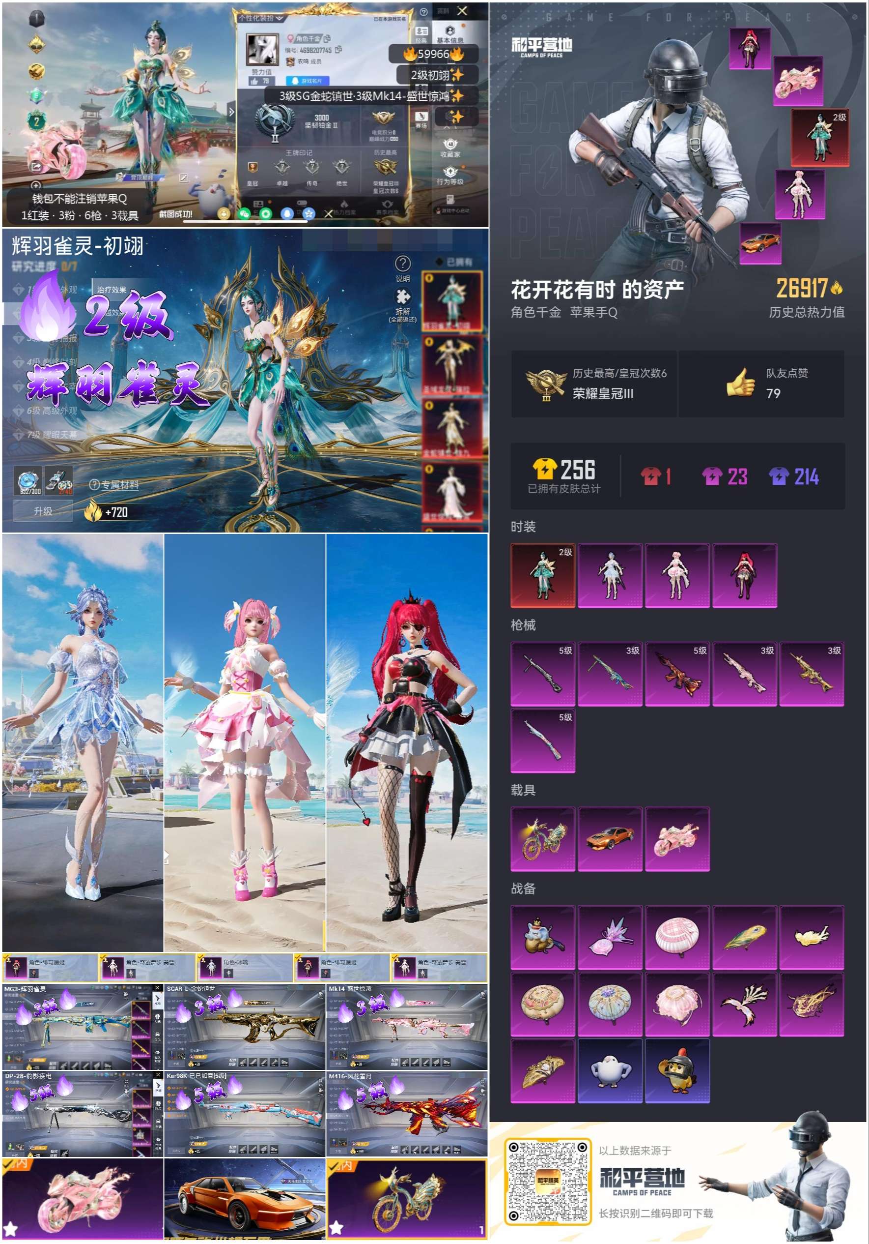 HPCMW464176和平精英账号详情图2