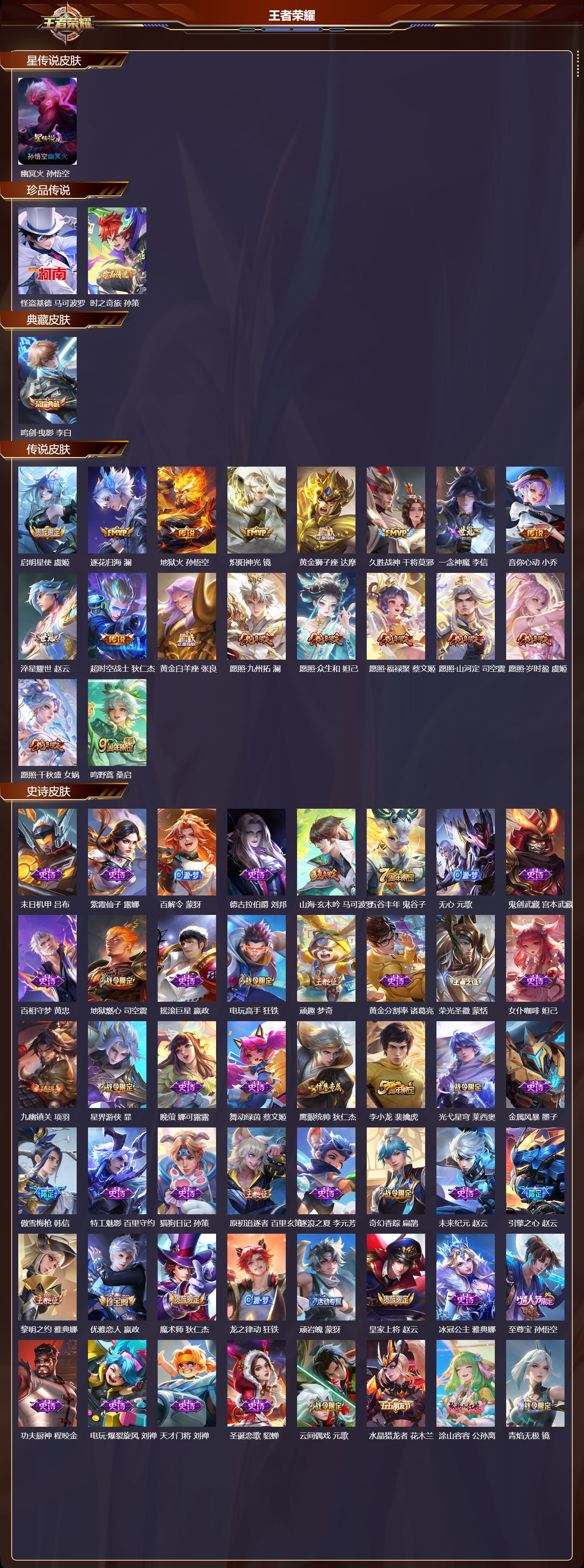 WZQM4119418王者荣耀账号详情图3