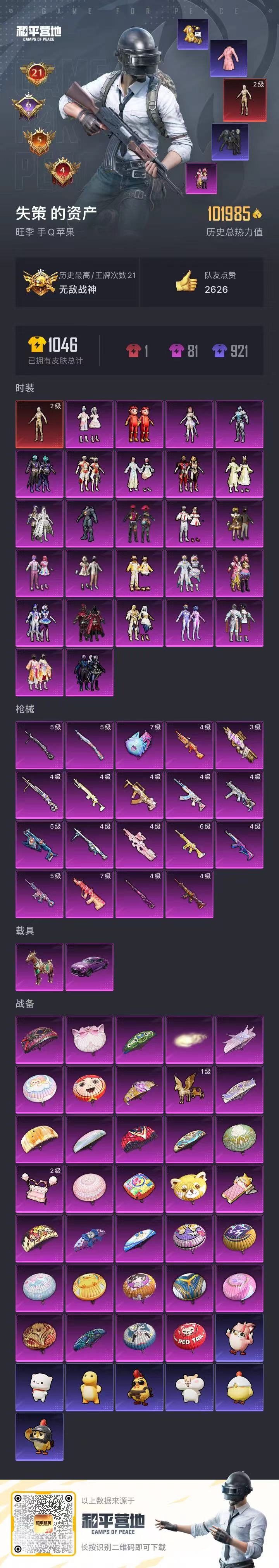 HPCMW3421891和平精英账号详情图3