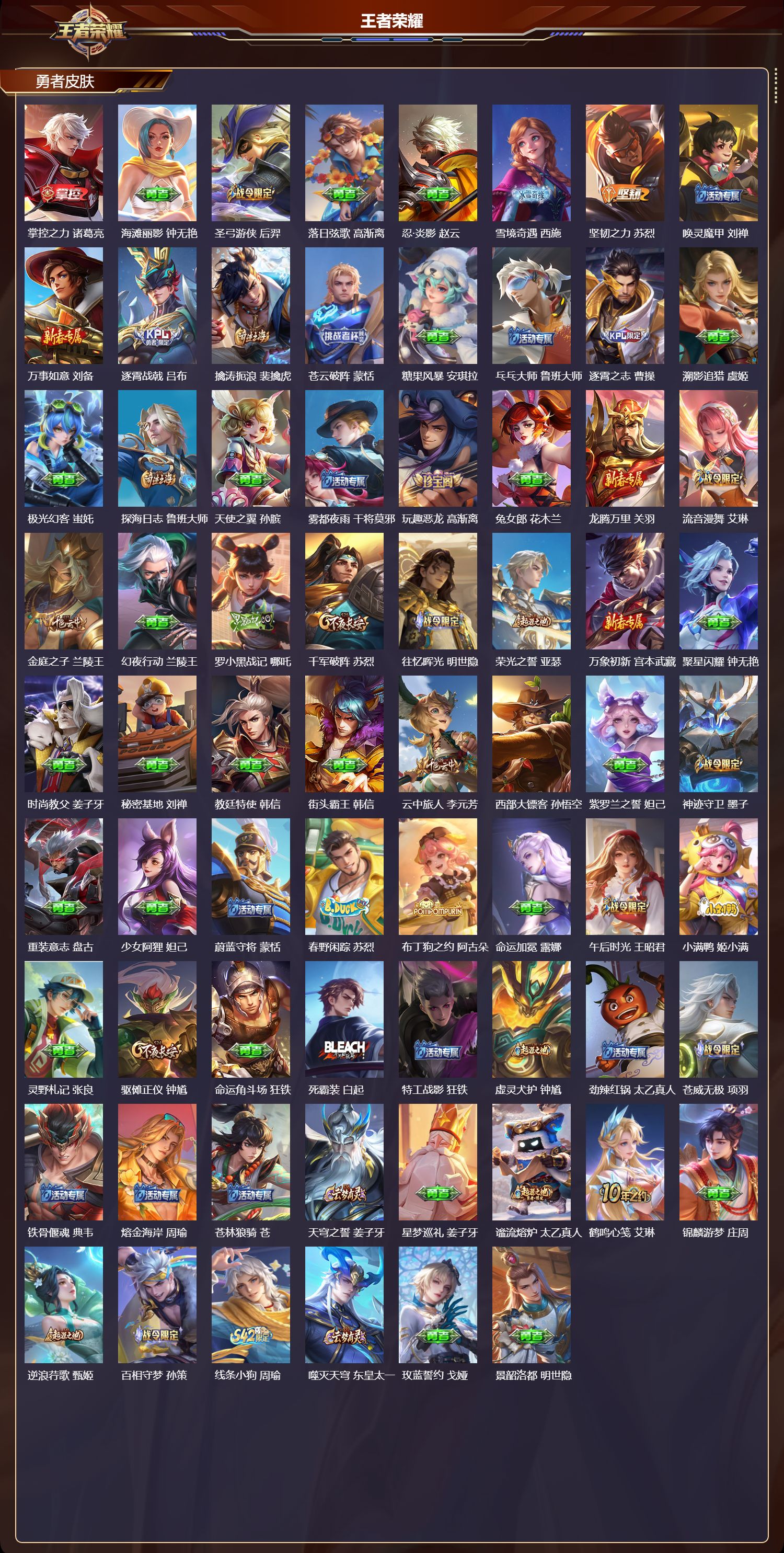 WZMK4151454王者荣耀账号详情图4