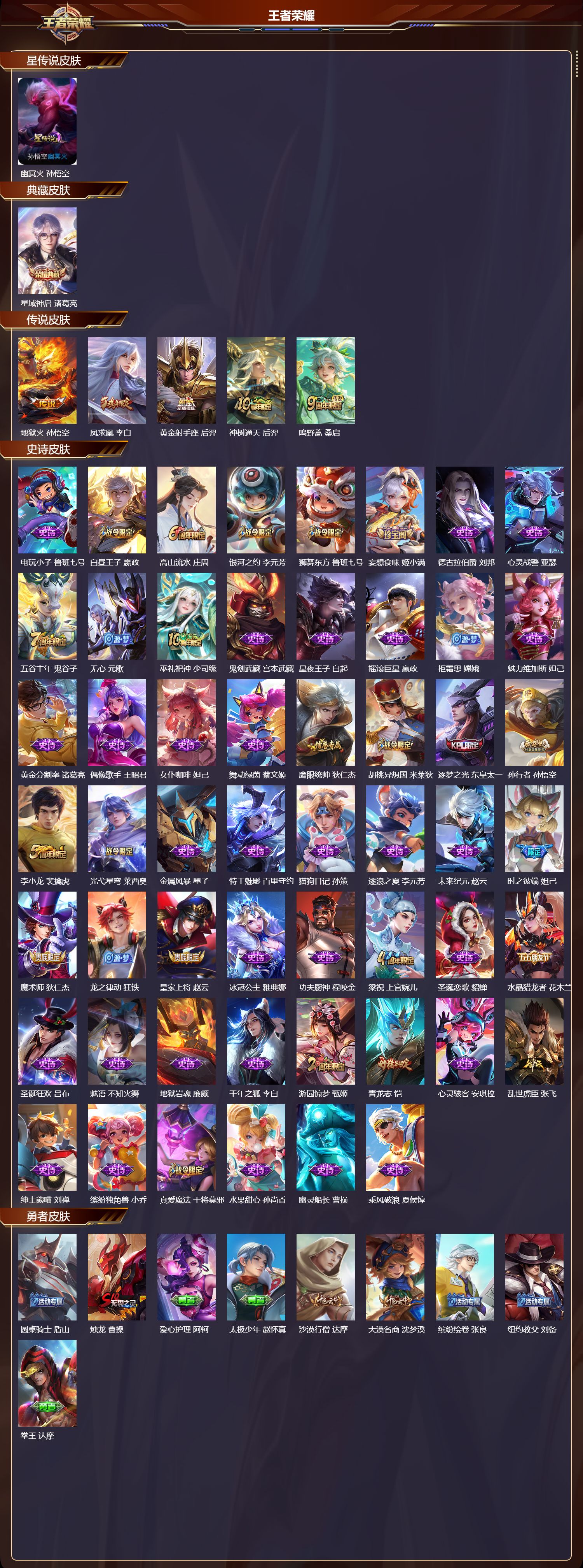 WZQM4158333王者荣耀账号详情图3