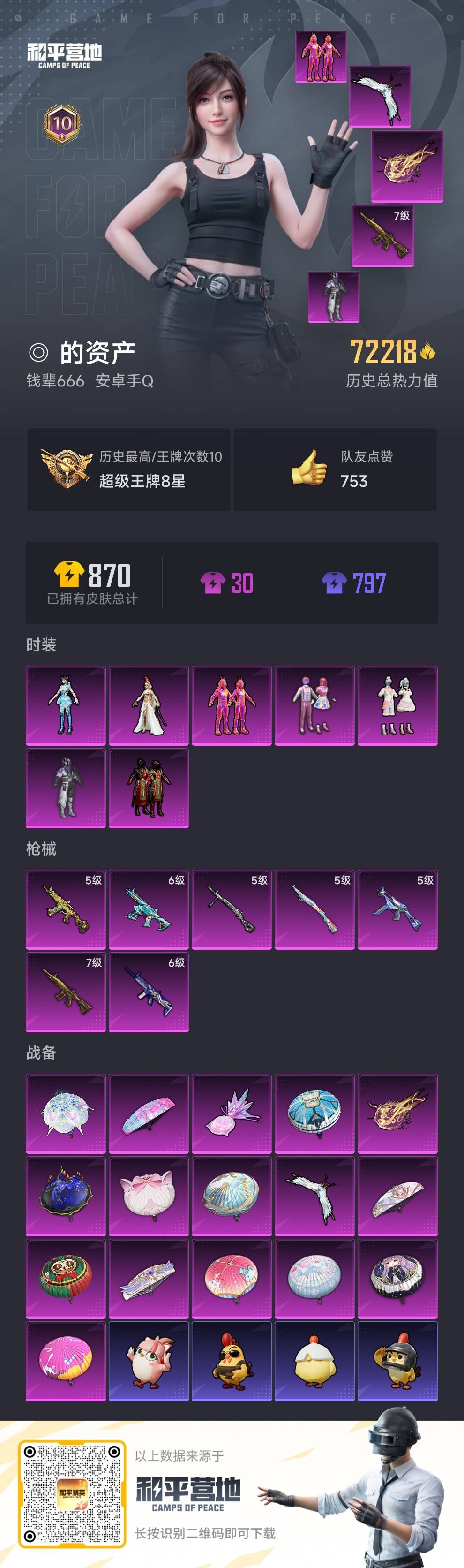 HPSJ462138和平精英账号详情图5