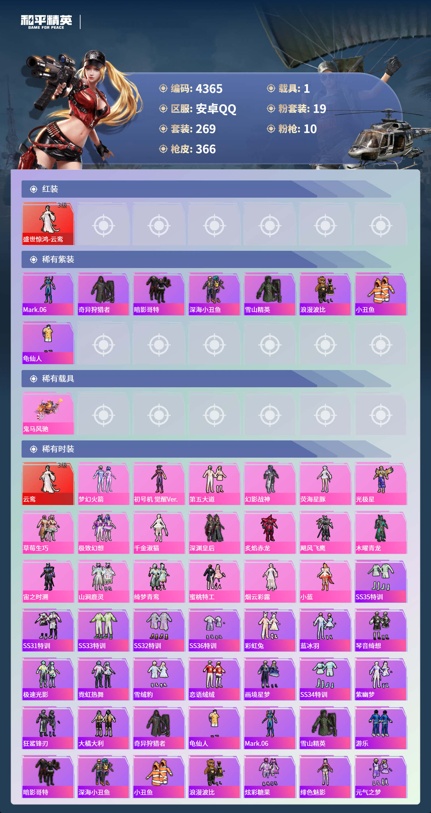 HPLX4122594和平精英账号详情图4