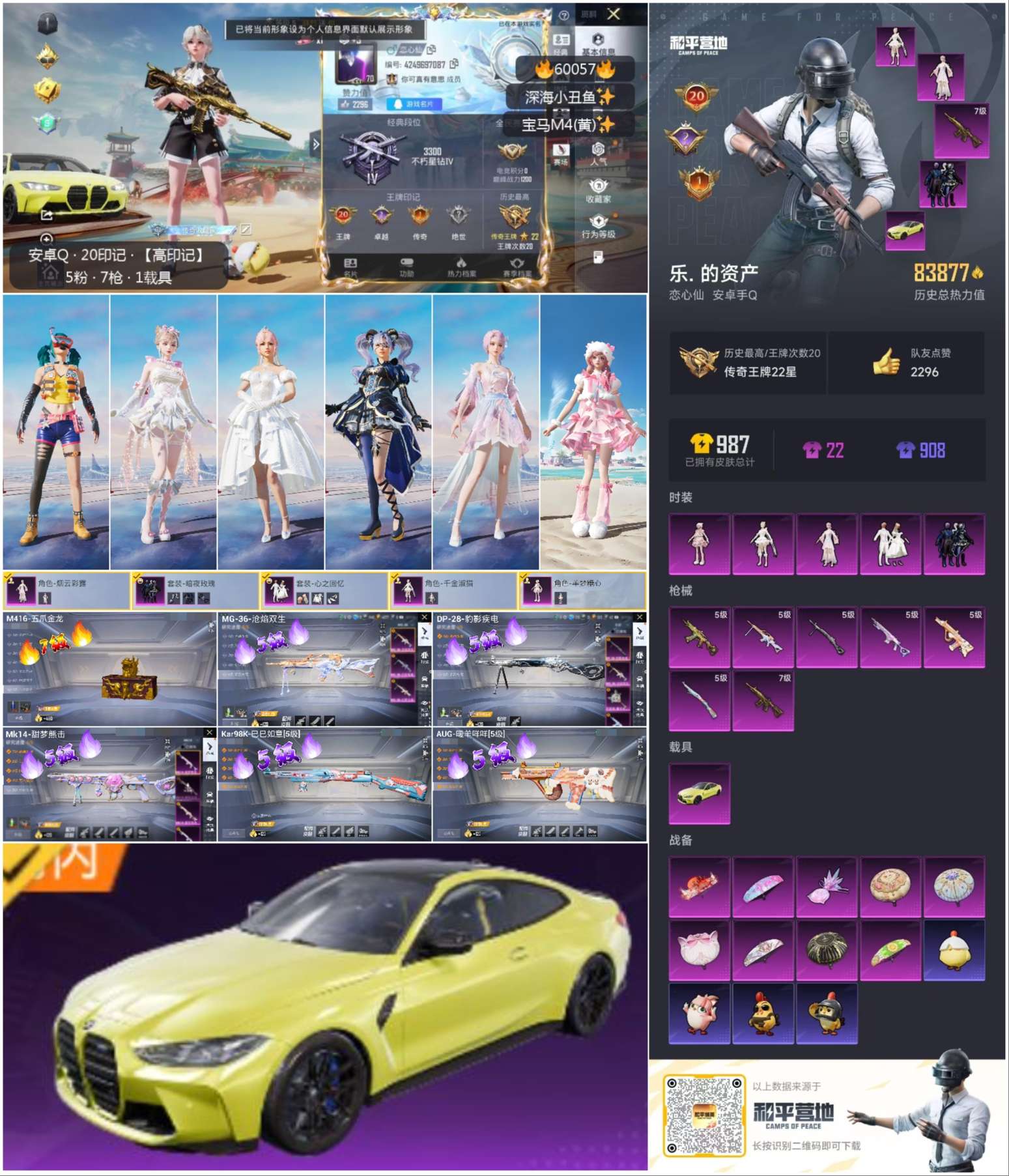 HPSJ465225和平精英账号详情图5