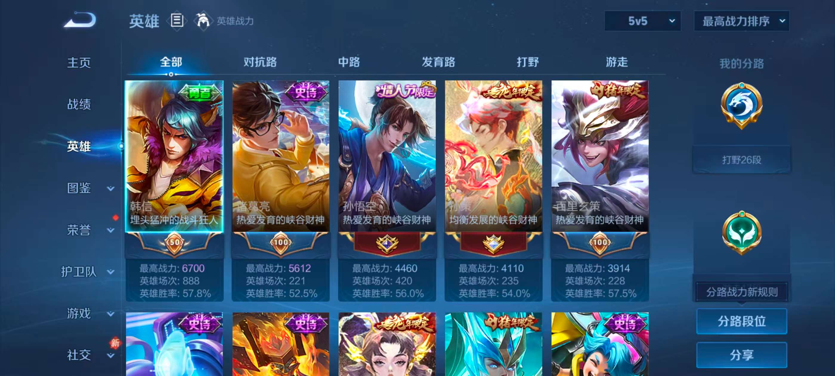 WZCMW4121903王者荣耀账号详情图5