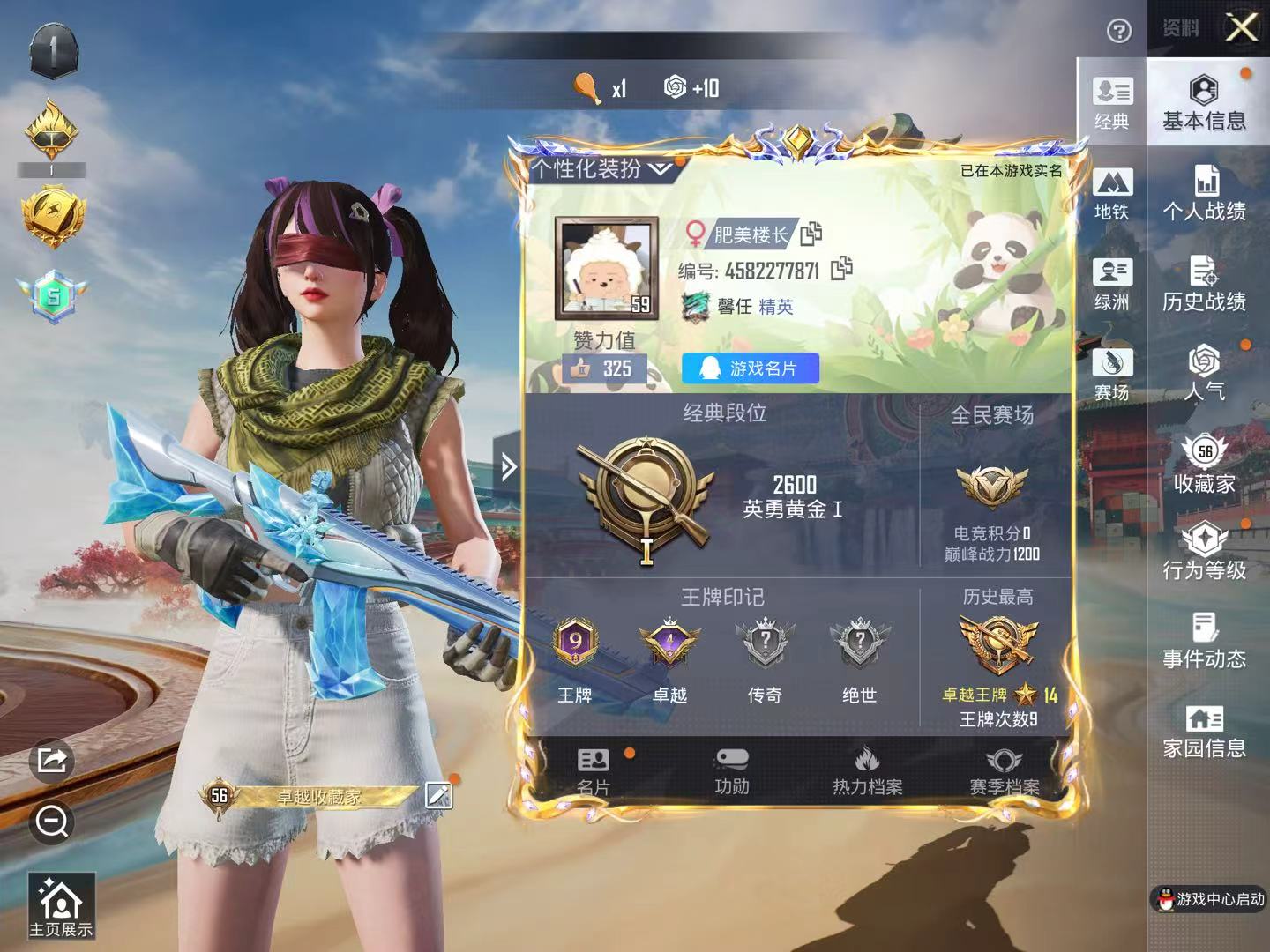 HPSJ465301和平精英账号详情图3