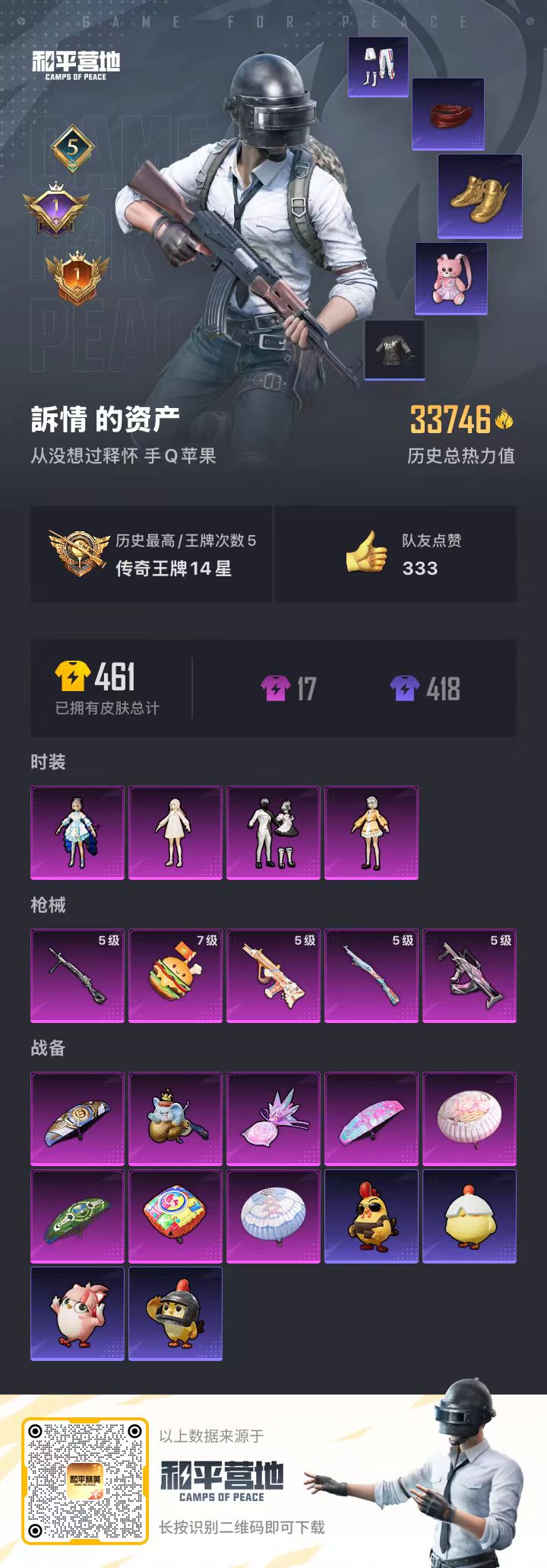 HPCMW466462和平精英账号详情图5