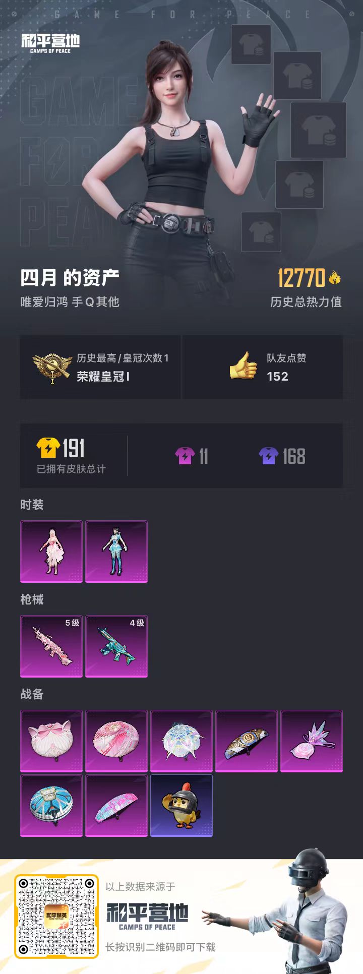 HPCMW466270和平精英账号详情图5