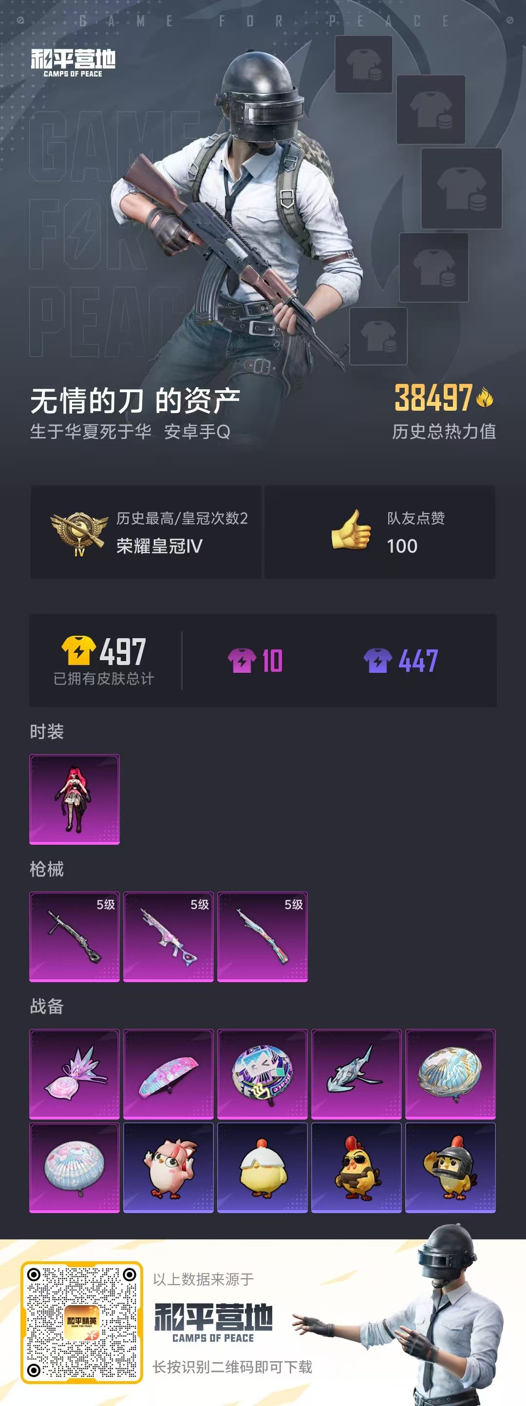 HPSJ465383和平精英账号详情图5